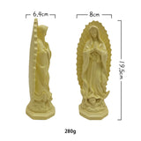 Mexico Virgin Mary Religious Resin Sculpture Art Crafts Home Decoration Exquisite Gift