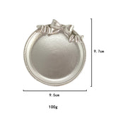 Ins Style Bowknot Design Resin Desktop Decoration Photo Ornaments Photo Accessories Various Shape Jewelry Tray
