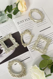 Gold Luxury Photo Frame Shooting Props Retro Ins European-style Relief Nail Art Earrings Display Frame Pose Ornaments