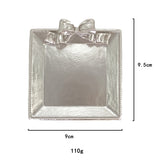 Ins Style Bowknot Design Resin Desktop Decoration Photo Ornaments Photo Accessories Various Shape Jewelry Tray