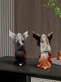 Cute Angel Girl Resin Decorations Creative Home and Travel Commemorative Gift for Christmas Art Theme