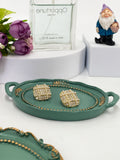 Creative Resin Display Tray Irregular Pattern Elegant Jewelry Necklace Earrings Ring Dish for Photo Props and Ornaments