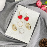 Ins Style Pure White Resin Desktop Decoration Photo Ornaments Photo Accessories Jewelry Tray Various Shape