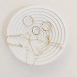 Embryo Storage Tray Wavy Pattern Ins Photo Props Small Objects Posing Photography Background Resin Decorative Ornaments