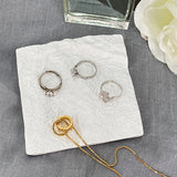 Ins Style Pure White Resin Desktop Decoration Photo Ornaments Photo Accessories Jewelry Tray Various Shape