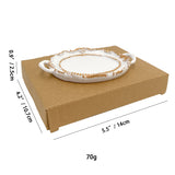 Creative Resin Display Tray Irregular Pattern Elegant Jewelry Necklace Earrings Ring Dish for Photo Props and Ornaments