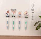 New Creative Fashion Cartoon Chef Resin Viscose Toothbrush Rack Wall Decorations Wall Hanging Small Items Rack Utensils