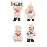 New Creative Fashion Cartoon Chef Resin Viscose Toothbrush Rack Wall Decorations Wall Hanging Small Items Rack Utensils