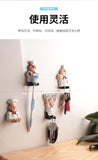 New Creative Fashion Cartoon Chef Resin Viscose Toothbrush Rack Wall Decorations Wall Hanging Small Items Rack Utensils