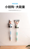 New Creative Fashion Cartoon Chef Resin Viscose Toothbrush Rack Wall Decorations Wall Hanging Small Items Rack Utensils