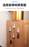 New Creative Fashion Cartoon Chef Resin Viscose Toothbrush Rack Wall Decorations Wall Hanging Small Items Rack Utensils