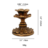 Antique Candlestick Resin Candle Accessory Retro Other Decorative Candle Holders Candlestick Home Decor Gifts