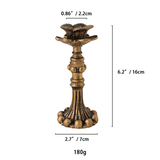 Antique Candlestick Resin Candle Accessory Retro Other Decorative Candle Holders Candlestick Home Decor Gifts