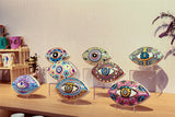 Modern Porcelain Evil Eye Table Statue Creative Luxury Wedding & Home Decor Gift Ceramic Design