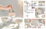 Retro Pearl Tall Yogurt Cup Household Oatmeal Bowl Fruit Salad Bowl Creative Dessert Ice Cream Cup