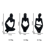 Nordic Hot Selling 3 Pcs Set of Home Decoration Abstract Figure Porch Living Room Decoration Resin Crafts