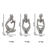 Nordic Hot Selling 3 Pcs Set of Home Decoration Abstract Figure Porch Living Room Decoration Resin Crafts
