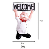 Modern Fashion Style Chef Bread Refrigerator Sticker Manufacturer Wholesale Abstract Pattern Resin Craft Home Accessory