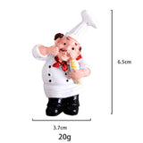 Modern Fashion Style Chef Bread Refrigerator Sticker Manufacturer Wholesale Abstract Pattern Resin Craft Home Accessory