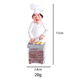Modern Fashion Style Chef Bread Refrigerator Sticker Manufacturer Wholesale Abstract Pattern Resin Craft Home Accessory