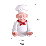 Modern Fashion Style Chef Bread Refrigerator Sticker Manufacturer Wholesale Abstract Pattern Resin Craft Home Accessory