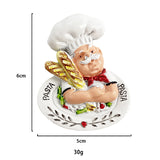 Modern Fashion Style Chef Bread Refrigerator Sticker Manufacturer Wholesale Abstract Pattern Resin Craft Home Accessory