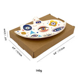 Spiritual Accessories Positive Energy Protection Evil Eye Plate Luxury Trinket Display Table Decorations Jewelry Tray