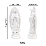 Mexico Virgin Mary Religious Resin Sculpture Art Crafts Home Decoration Exquisite Gift