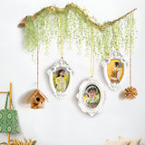 Ins Creative Christmas Tree Ornament Personalized Resin Sublimation Christmas Photo Frame Wall Hang Decoration