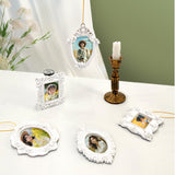 Ins Creative Christmas Tree Ornament Personalized Resin Sublimation Christmas Photo Frame Wall Hang Decoration