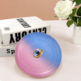 Europe Ceramic Jewelry Dish Cute Eye Plates Decoration Crafts for Home Trinket Small Ring Display Tray