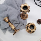 Antique Candlestick Resin Candle Accessory Retro Other Decorative Candle Holders Candlestick Home Decor Gifts