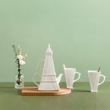 Romantic Eiffel Tower Cup Set Eiffel Tower Kettle Creative Coffee Afternoon Tea Cup Set