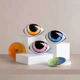 Modern Porcelain Home Decoration Creative Gift Ceramic Luxury Wedding Decoration Evil Eyes Table Statue