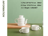 Leaning Tower of Pisa Coffee Cup Gift Box Set Ceramic Tea Set for Two Porcelain Cups Tea Pot and Cup Set