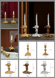 Antique Gold Candlestick Resin Candle Accessory Retro Decorative Candle Holders Creative Home Decor Gifts Candle Stand