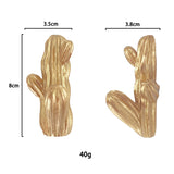 Creative Resin Cactus Wall Hook Key Hanger Self-adhesive 3D Hanger Hook Home Wall Decoration Accessories