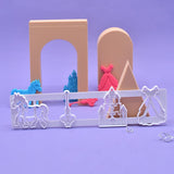 2PCS  stamp and cutter