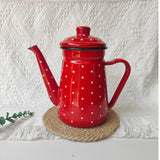 Enamel coffee pot