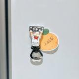 Chef Creative Magnetic Multi-Functional Refrigerator Sticker Novelty Bottle Opener for Beer Soda Drink Unique Gift