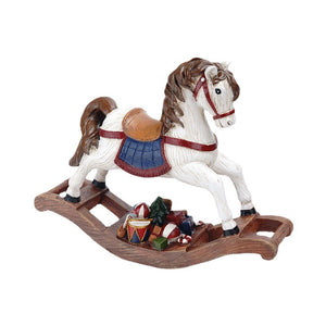 European-Style Simulation Animal Ornaments Christmas Trojan Resin Crafts for Home Bedroom Christmas Figurine Toys