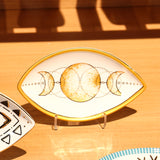 Spiritual Accessories Positive Energy Protection Evil Eye Plate Luxury Trinket Trays Table Decorations Jewelry Dish