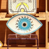 Spiritual Accessories Positive Energy Protection Evil Eye Plate Luxury Trinket Trays Table Decorations Jewelry Dish
