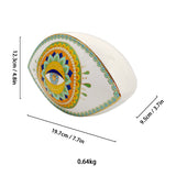 Modern Porcelain Evil Eye Table Statue Luxury Wedding Party Home Decor Creative Ceramic Gift Hotels Restaurants