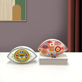 Modern Porcelain Evil Eye Table Statue Luxury Wedding Party Home Decor Creative Ceramic Gift Hotels Restaurants