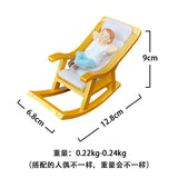 Creative Rolling Chair Boys Girls Set Religious Resin Sculpture Art Crafts Home Decoration Exquisite Gift