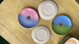 Europe Ceramic Jewelry Dish Cute Eye Plates Decoration Crafts for Home Trinket Small Ring Display Tray