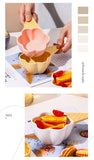 Creative Dessert Bowl Tableware Lovely Girl Heart Ceramic Handle Bowl Household Ice Cream Cup Fruit Bowl