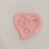 Ins Irregular Creative Resin Plate Earrings Necklace Jewelry Display Trinket Tray Photo Props Ornaments Resin Ring Dish