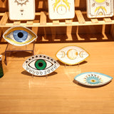 Spiritual Accessories Positive Energy Protection Evil Eye Plate Luxury Trinket Trays Table Decorations Jewelry Dish